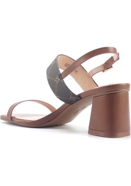 Nacedıa 5fx Kahverengi Kadın Topuklu Sandalet