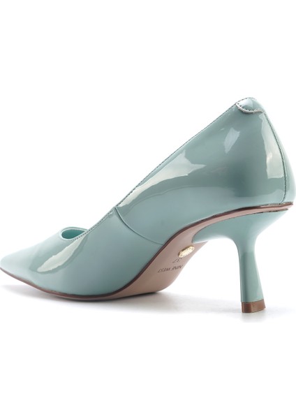 TUMAR 5FX Mavi Kadın Topuklu Ayakkabı