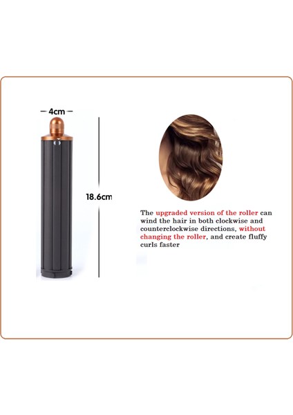 Adet 2ın1 Uzun Saç Kıvırma Varilleri 40MM Dyson Airwrap Süpersonik Saç Kurutma Makinesi Otomatik Kıvırma Eki (Yurt Dışından) modelleri