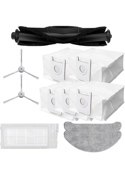 Xclea H30 Plus Robot Süpürge, Ev Süpürgesi ve Temizlik Için Hepa Filtre Yan Fırçalar, Paspas Bezi Toz Torbaları (Yurt Dışından)