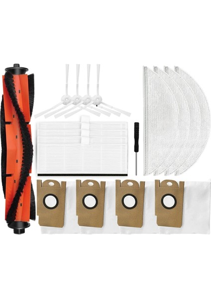 Xiaomi Lydsto R1 / R1 Pro Robot Süpürge Yedek Parça Ana Yan Fırça Hepa Filtre Paspas Bezi Toz Torbası (Yurt Dışından)