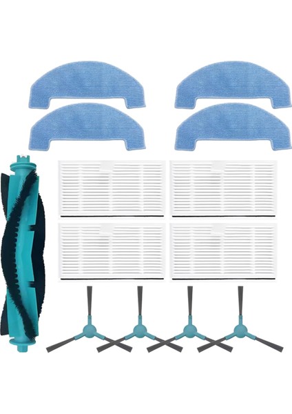 Cecotec Conga 7690 Immortal Max Elektrikli Süpürge Yedek Parçaları Için Ana Fırça Yan Fırça Hepa Filtre Paspas Bezi (Yurt Dışından)