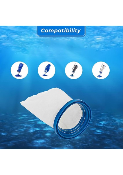 Pool Blaster Max Catfish Ultra, Ivac 250, Ivac C2, Volt Fx-4 El Tipi Havuz Süpürgeleri Için 2 Adet Filtre Torbası P30X022XF / PBW022XF (Yurt Dışından) modelleri