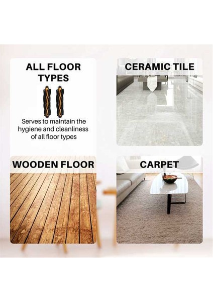 Proscenic 800T 820S 820T 830S 830T 830P 850P /liectroux C30B XR500 E30 Elektrikli Süpürge Için Ana Fırça (Yurt Dışından) modelleri