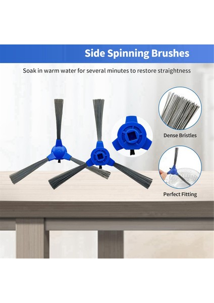 Eufy Robovac G35, G35+, G40, G40 Hybrid, G40+, G40 Hybrid+, G30+ Için 14 Parçalı Robot Süpürge Yedek Parça Seti (Yurt Dışından) modelleri