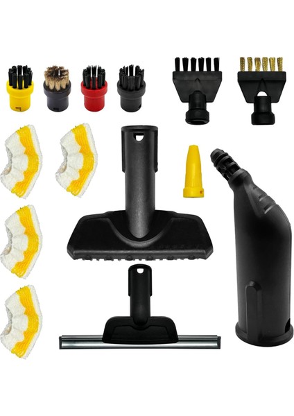 Karcher Sc1 Sc2 Sc3 Sc4 Sc5 Buharlı Temizleyici Aksesuarları Yedek Buhar Yuvarlak Fırçalar Nozul Mikrofiber Bez Seti (Yurt Dışından) modelleri