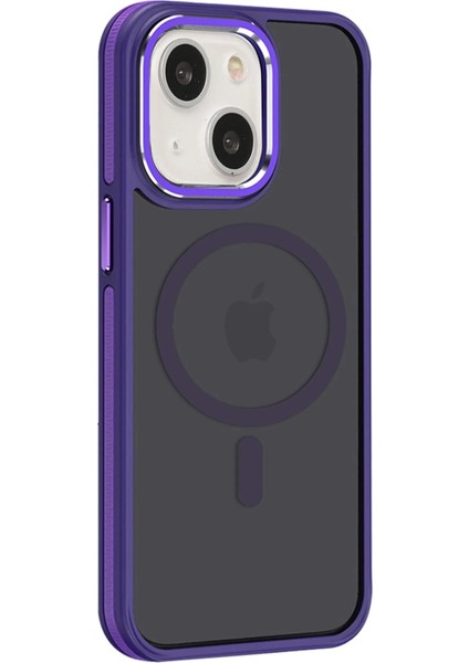 iPhone 15 Winner Magsafe Kapak - Derin MOR-(5796) - BKS1889-9010