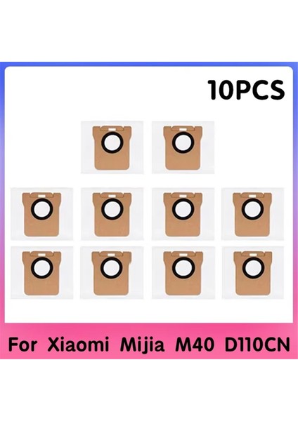 Xiaomi Mijia M40 D110CN Yedek Parça Aksesuarları Sarf Malzemeleri Toz Torbası ile Uyumlu 10 Adet Toz Torbası (Yurt Dışından)