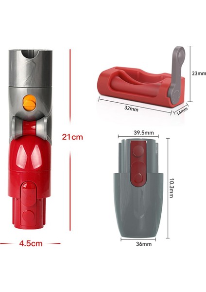 Dyson V7 V8 V10 V11 Hızlı Çıkarma Aleti Üst Adaptörü 967762-01 Elektrikli Süpürge Ataşmanları Tetik Kilidi ve Alt Adaptörü (Yurt Dışından) indirimleri
