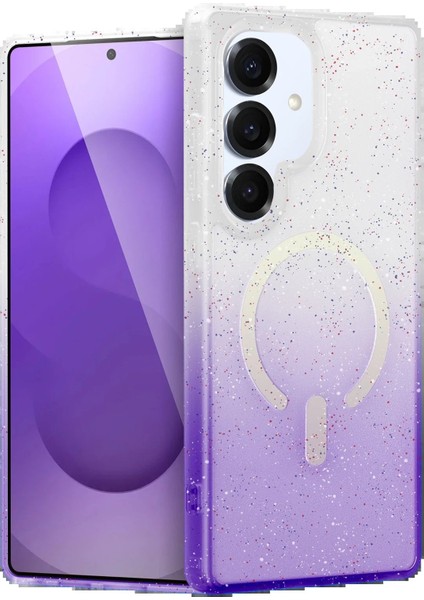 Samsung Galaxy S25 Pummel Shiny Magsafe Kapak - MOR-(5796) - BKS3942-2054