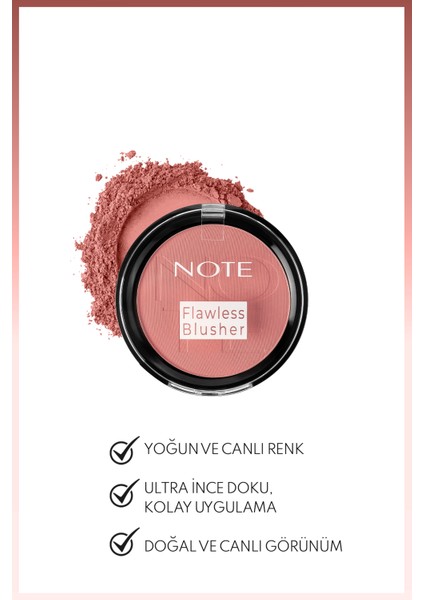 Flawless Blusher Mat Bitişli Toz Allık-01 Pink in Summer fiyatları