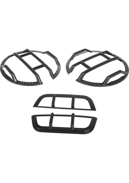 Far Kapağı ve Ön Taraf Uyarı Lambası Kapağı Ford Bronco Için Trim Koruyucusu 2021-2023 Aksesuarlar (Siyah) (Yurt Dışından)