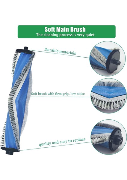 Ecovacs Deebot T30S Combo Vakum Süpürge Yedek Parça, Ana Fırça, Mendil, Toz Çantaları Için Aksesuar Seti (Yurt Dışından) indirimleri