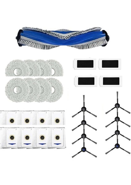 Ecovacs Için 29 Pc Deebot T30 Pro Omni / T30 Max / T30 / DDX14 Süpürücü Aksesuarları Ana Yan Fırça Filtresi Rag Toz Torbası (Yurt Dışından) modelleri