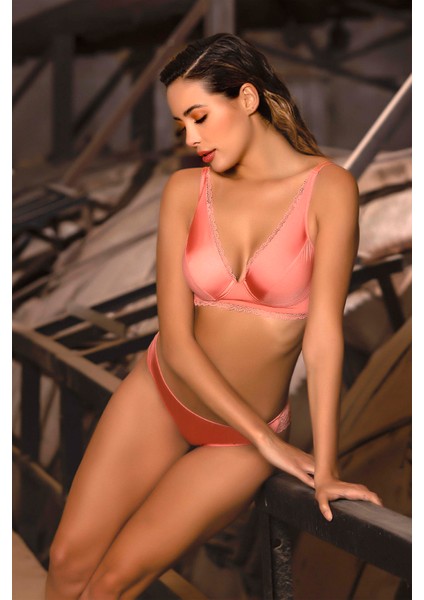 Golshan Giorgia Mini Slip,brezilyan Kadın Dantelli Koral Külot modelleri