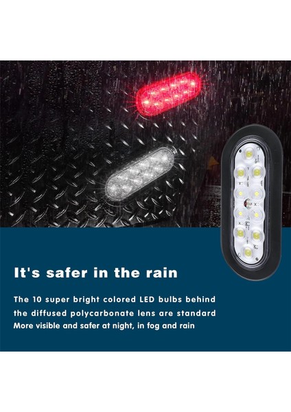 Araba Oval 10LED Ampul Fren Lambaları Beyaz (Yurt Dışından) modelleri