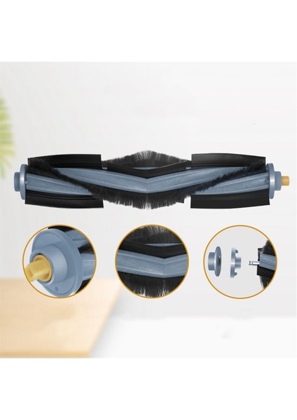 3pcs Ecovacs Deebot X1 X1S T10 T20 Mrobot Vakum Süpürge Yedek Aksesuarları Için Ana Fırça Kapağı Parçalar (Yurt Dışından) modelleri