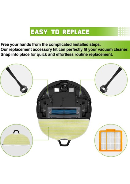 Köpekbalığı Için Yedek Parçalar RV2610WA AV2610WA RV2620WA RV2610WD RV2410WD RV2620WD Mop Fırça Filtre Kiti (Yurt Dışından) fiyatları