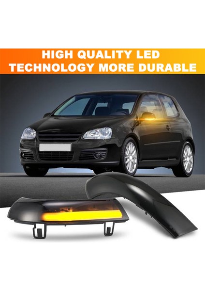 2pcs Vw Golf Için Dinamik Karlanıcı 5 Jetta Mk5 Passat B5.5 B6 Eos LED Dönüş Sinyal Ayna Göstergesi Işığı (Yurt Dışından) fırsatları