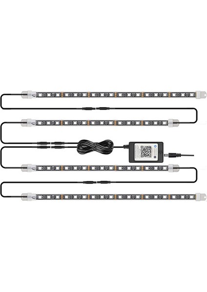 Araba Alt Aydınlatma LED Işıkları App Kontrolü ile Dream Color Şerit Işıkları (Yurt Dışından)