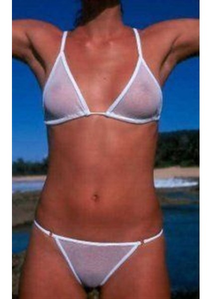 Tegan TP060706 Transparan Bikini Takım