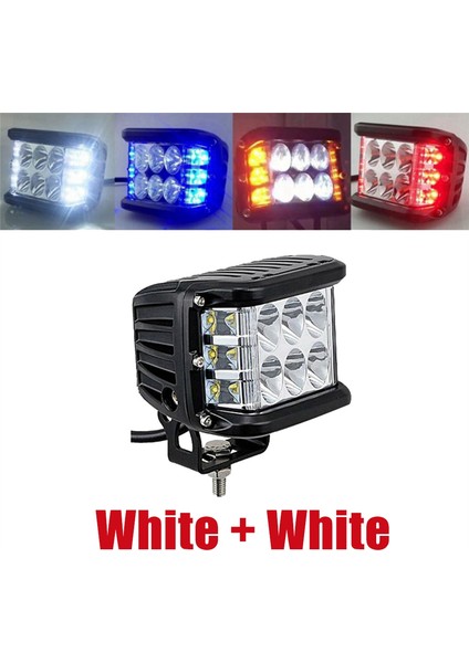 Üçlü Yan Aydınlatmalı Çalışma Lambası Kubbe Lambası Strobe LED Otomotiv Malzemeleri D (Yurt Dışından)