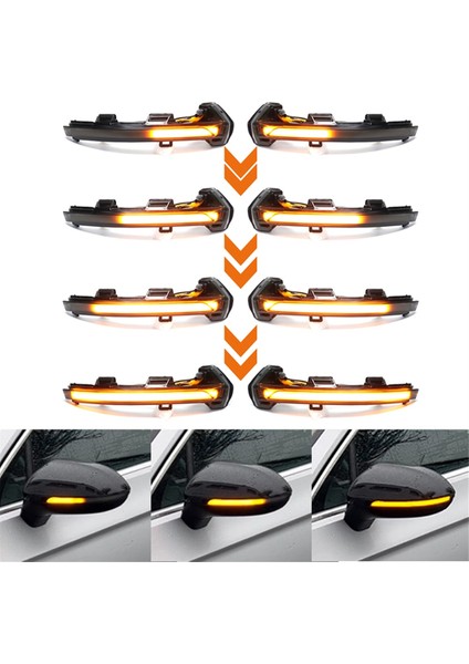 Araba LED Dönüş Sinyal Lambası Dikiz Aynası Sinyal Lambası (Yurt Dışından)