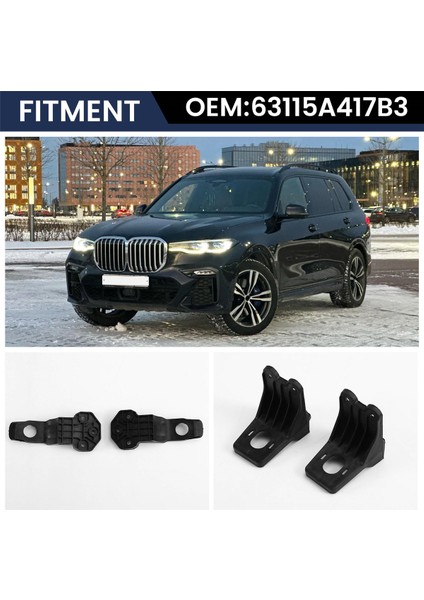 1set Ön Far Onarım Braket Montaj Kitleri 63115A417B3 Bmw G07 X7 40DX 40IX M60IX Farlamp Tutu Sabit Vida (Yurt Dışından) indirimleri