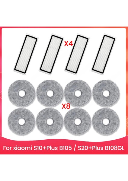 Vakum Süpürge Mop Bez Xiaomi S10+PLUS B105 / S20+PLUS B108GL, Vakum Süpürge Yedek Kiti (Yurt Dışından)