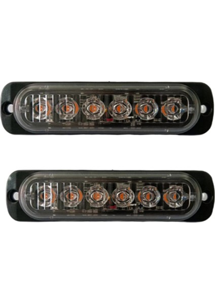 2 Adet LED Strobe Uyarı Işığı Araba Trafik Işığı 12V 24V Sarı Işık (Yurt Dışından) fiyatları
