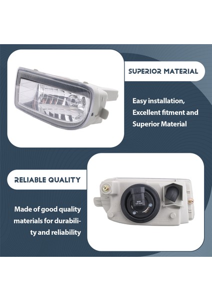 Toyota Land Cruiser Için Sis Farları Lamba 100 LC100 FJ100 1998-2007 Sisler Sürüş Lambası Lens 8122160042 8121160122 (Yurt Dışından) indirimleri