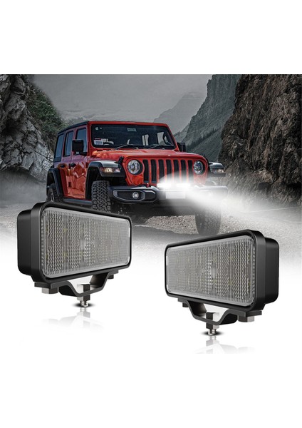 6 Inç LED Dağınık Işık Çubuğu 2 Adet 120W LED Off Road LED Çalışma Işıkları (Yurt Dışından)