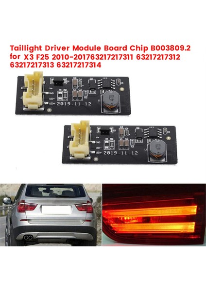 2 Adet B003809.2 Arka LED Lamba Sürücü Modülü Kartı X3 F25 2010-2017 Için (Yurt Dışından) fırsatları