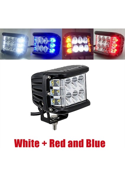 Üçlü Yan Aydınlatmalı Çalışma Işığı Kubbe Işığı Strobe LED Otomotiv Malzemeleri A (Yurt Dışından)