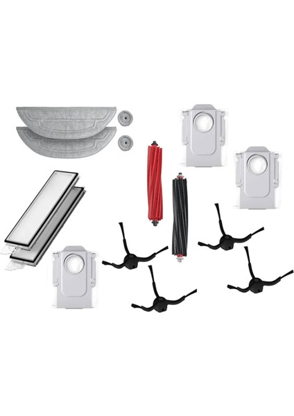 Roborock Için 15PCS S8 Maxv Ultra G20S Robot Vakum Değiştirin Parçalar Çift Silin (Yurt Dışından) fırsatları