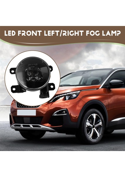 LED Ön Solsağ Sis Lambası Montajı 508 3008 Için (Yurt Dışından) indirimleri