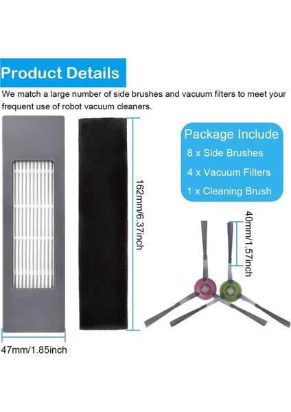 Ecovacs Deebot Ozmo 920 950 T5 T8 T8 Aıvı T8 Max N7 N8+ N8 Pro N8 Pro Plus Için Yedi 2 Için Yedek Parça Aksesuarları (Yurt Dışından) indirimleri