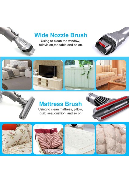 Dyson V6 V6 V7 V7 V8 DC33 DC34 DC35 DC59 DC62, Yedek Parça Kiti Fırça Nozul Zemin Meme (Yurt Dışından) indirimleri