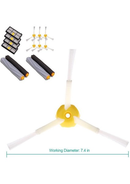 14PCS Irobot Roomba Için Aksesuarlar 880 860 870 871 980 990 Değişiklik Parçaları Yedek Furgular Kiti (Yurt Dışından) fiyatları