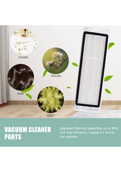 26PCS Xiaomi Için Aksesuar Kiti Roborock S5 S6 Saf S60 S65 S50 E25 E4 Mijia 1s Vakum Mop Roller Yan Fırça Filtre (Yurt Dışından) modelleri