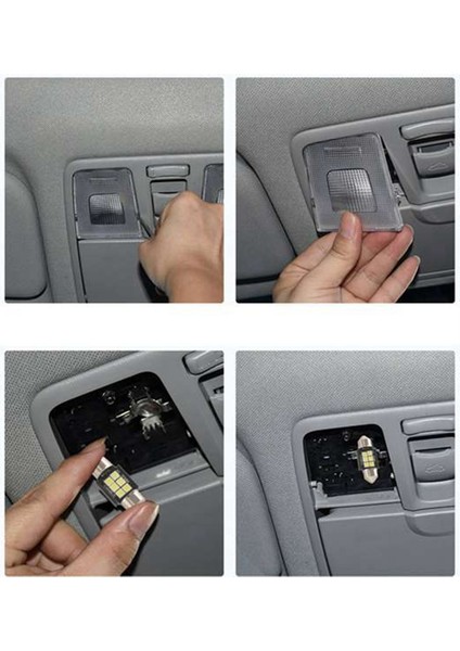 20 Adet Iç Mekan Araç Aydınlatmaları Plaka Kubbesi Için LED Ampuller (Yurt Dışından) fiyatları