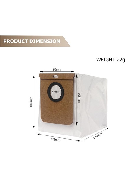 9 Paket 2.5l Büyük Vakum Toz Torbaları Eufy L50 Ses/ L60 Ses Için Conga Ana Sayfa 10000/8090 Ultra/ 9090 Aı (Yurt Dışından) modelleri