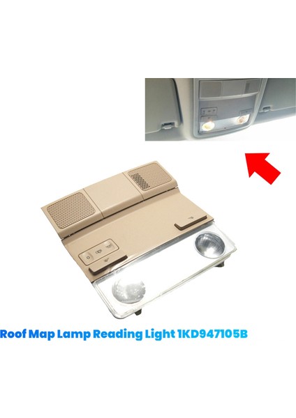 Araba Iç Tavan Harita Lambası Okuma Işığı 1KD947105B cc Için (Yurt Dışından)