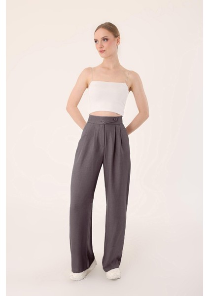 Keten Karışımlı Kore Model Palazzo Pantolon modelleri
