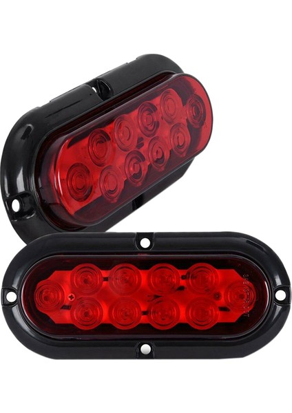 6 Inç LED Set Kenar Işığı Arka Işık Sinyal Fren Işığı Kırmızı (Yurt Dışından) modelleri