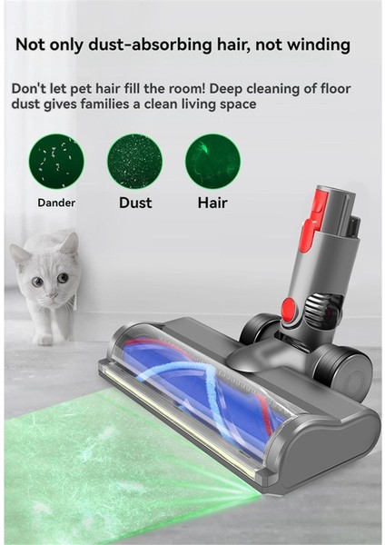 Dyson V7 V8 V10 V11 V15 V15 Vakum Eki V Şekiş Kıl Roller Fırça Başlık LED Toz Işıkları Ahşap Zemin Için (Yurt Dışından) indirimleri