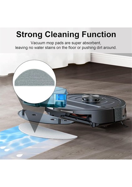 Honiture V8 Pro Robot Vakum Temizleyici Aksesuarları Yedek Yıkanabilir Yan Fırça Filtre Mop Bezi (Yurt Dışından) modelleri