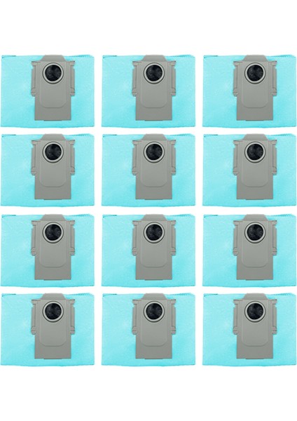 Xiaomi Için 12 Pcs Roborock T8 Plus G10S Pure/pro G20 Q5 Q7 Aktif Karbon Toz Torbası Vakum Süpürge Yedek Parça Mavisi (Yurt Dışından)