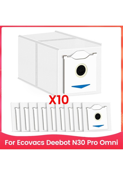 Ecovacs Için Toz Torbaları Deebot N30 Pro Omni Robot Vakum Temizleyici Torbalar Yedek Parçalar Aksesuarları (Yurt Dışından)