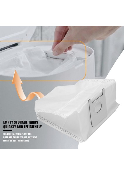 8 Paket Toz Çantası Değiştirme Xiaomi Roidmi Robot Süpürme Eve Plus Vakum Süpürge Yedek Yedek Parçalar Aksesuar (Yurt Dışından) indirimleri